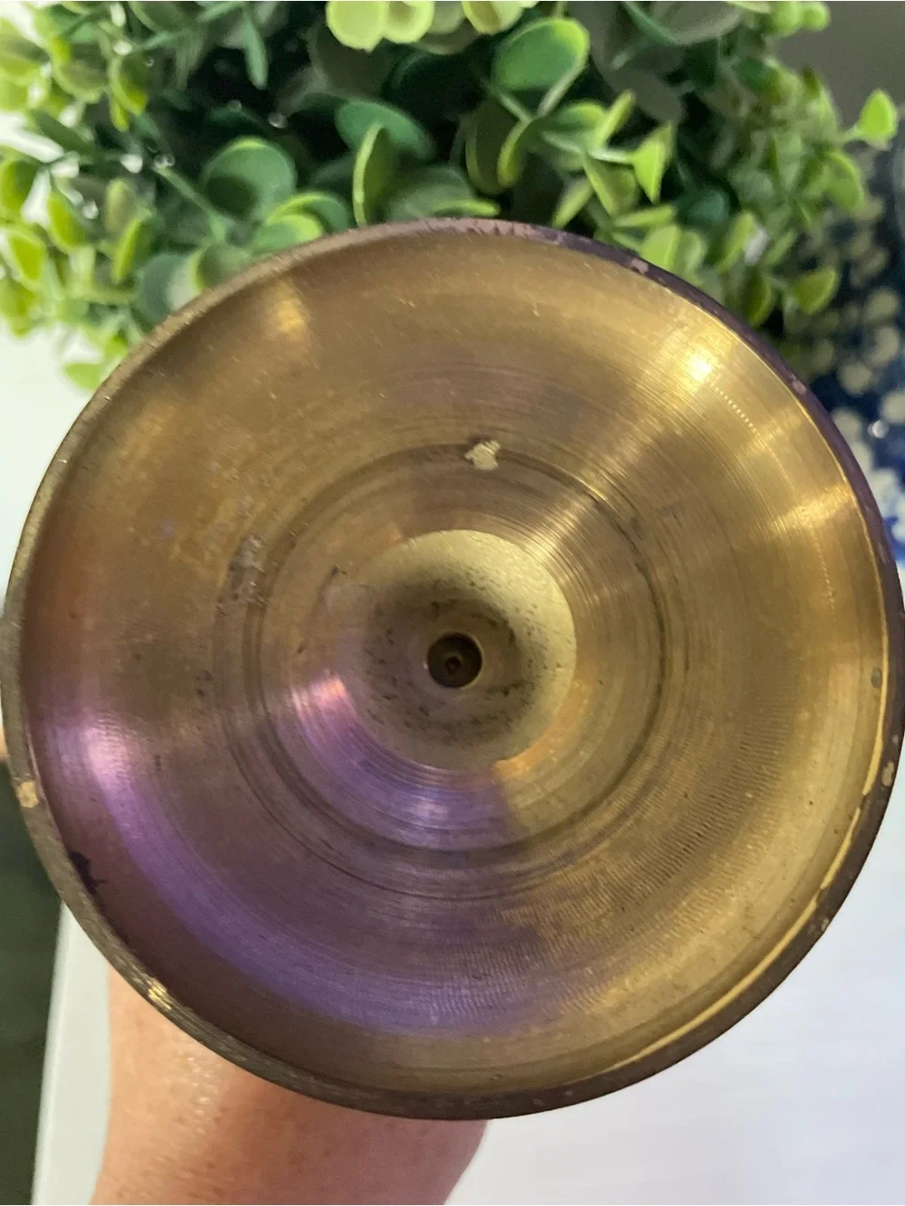 Vintage English Brass Double Barley Twist Candle Holder Stick Candlestick 11”x3”
